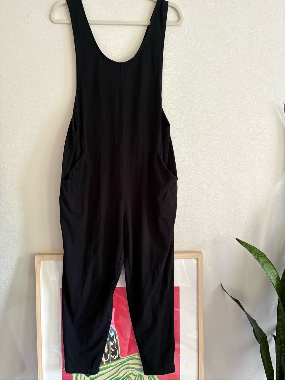 Eileen Fisher Fine Jersey Cami Jumpsuit Black Small